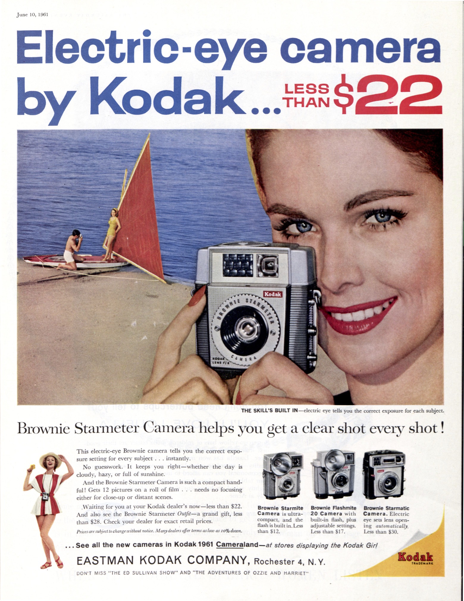 Vintage Advertising Kodak Cameras From 1901 1965 The Saturday Evening Post