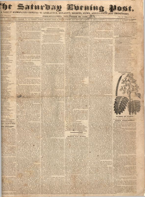 November 20, 1830 Archives | The Saturday Evening Post