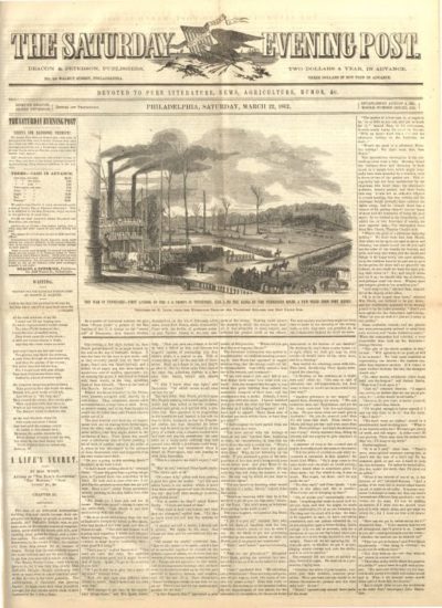 March 22, 1862 Archives | The Saturday Evening Post