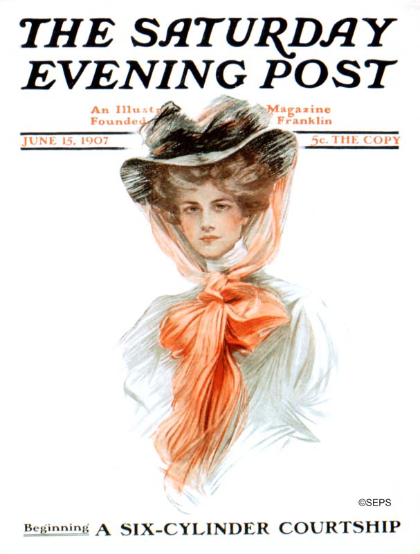 Woman in Hat with Giant Bow | The Saturday Evening Post