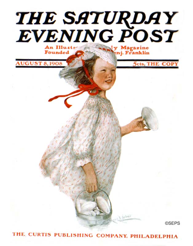 Girl with Bucket of Shells | The Saturday Evening Post