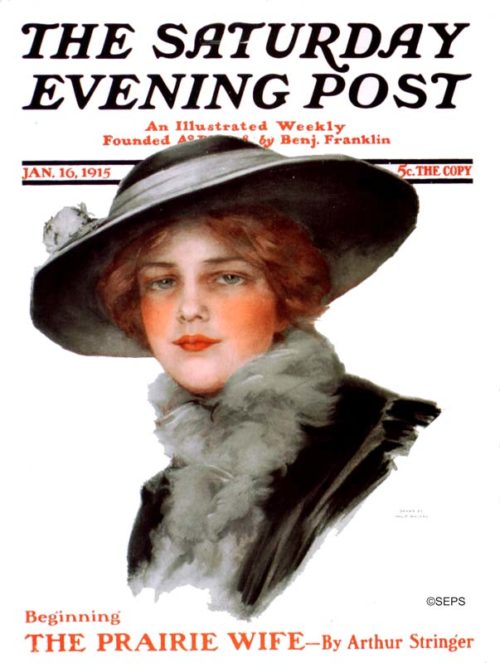 Woman in Fur Collar | The Saturday Evening Post