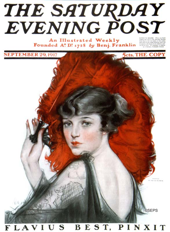 Red Feathered Fan | The Saturday Evening Post