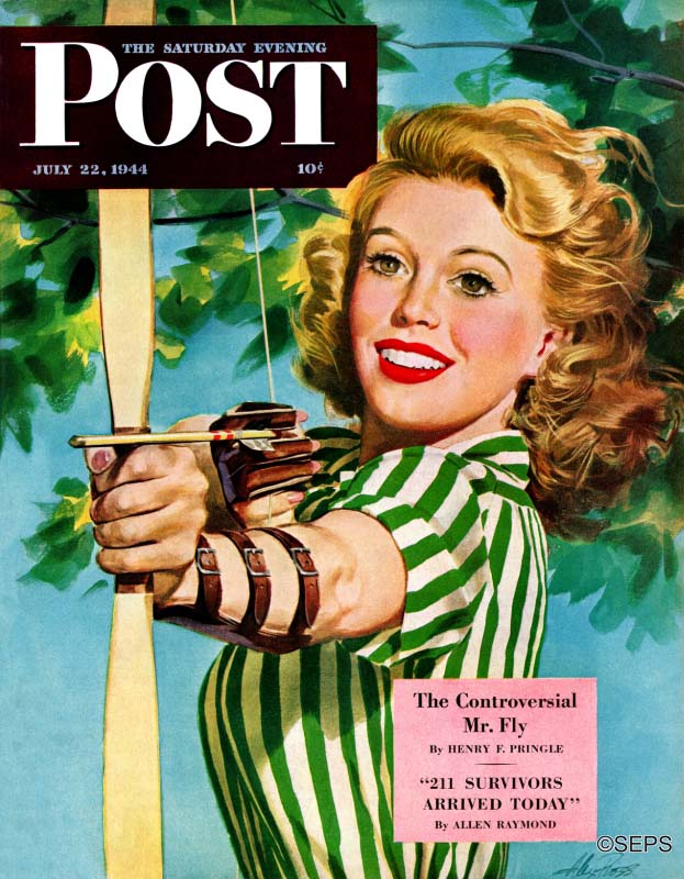 Woman Archer The Saturday Evening Post