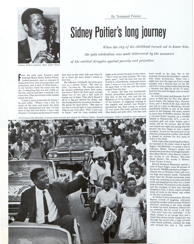 Sidney Poitier's Long Journey | The Saturday Evening Post