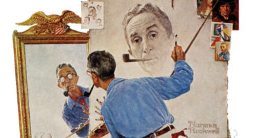 Rockwell Finally Appears as Himself in Triple Self-Portrait | The ...