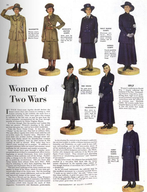 The Evolution Of Womens Military Uniforms The Saturday Evening Post 