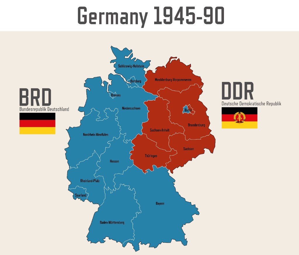 Communist East Germany Map