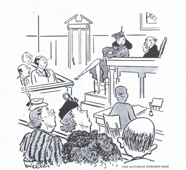 Cartoons Courtroom Comedy The Saturday Evening Post