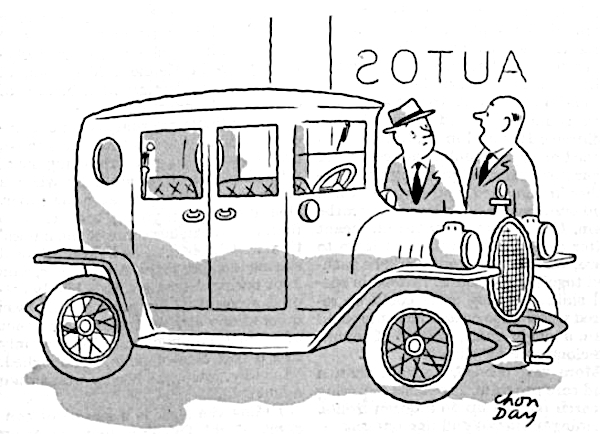 old car radio cartoon