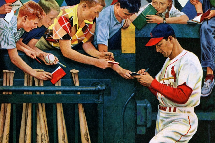 Baseball star Stan Musial and his wife, Lil, are shown at New York