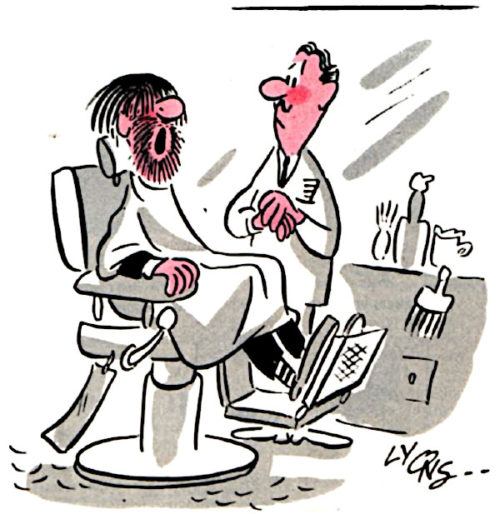 Cartoons: Barber Banter | The Saturday Evening Post