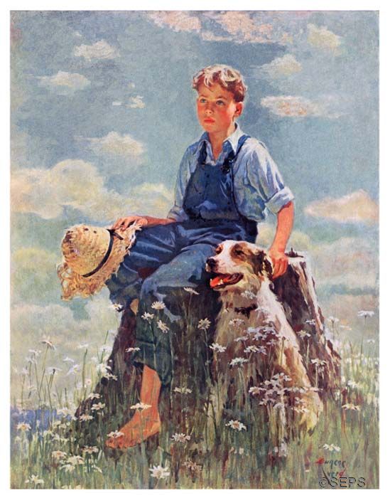 Boy and Dog in Nature | The Saturday Evening Post